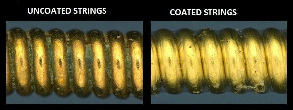 Coated vs Uncoated - Strung Guitars